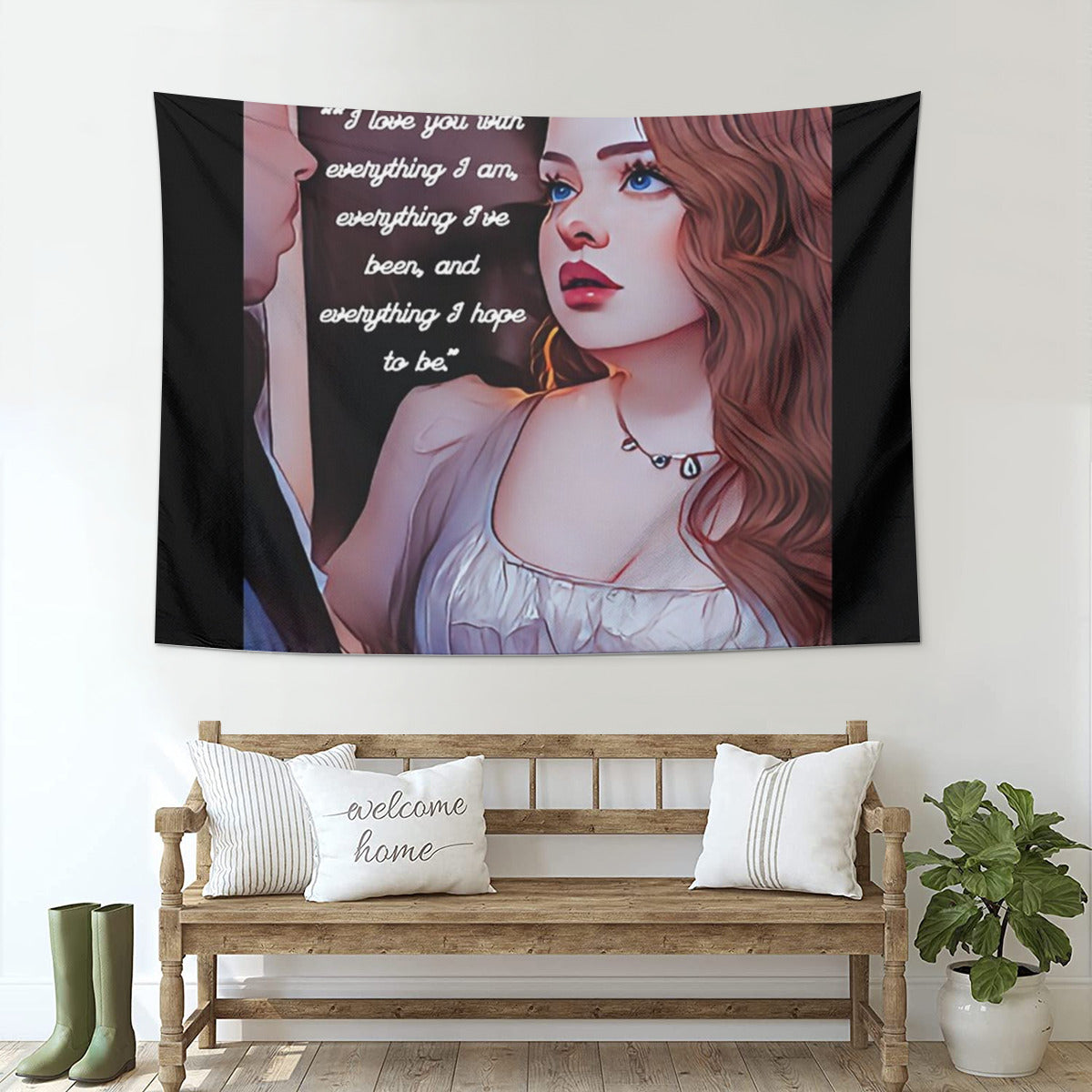 I Love You With Everything I Am Colin and Penelope Bridgerton Tapestry