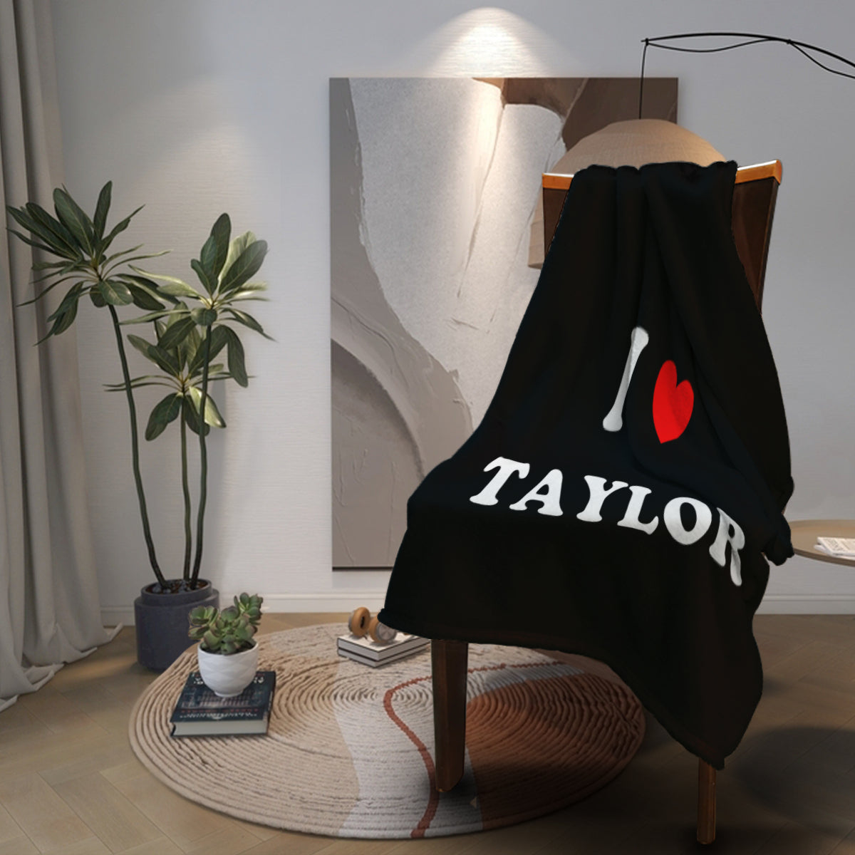 Taylor Swift I Love Heart Taylor Throw Blanket